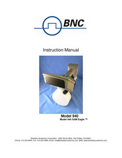 BNC 940 SAM Eagle Instruction Manual