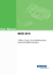 Advantech MIOE-3816 Manual