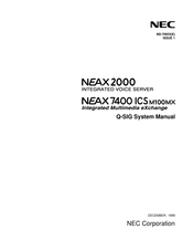 NEC NEAX7400 ICS M120e Manual