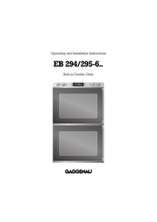 Gaggenau EB 295-6 Operating and Operating And Installation Instructions