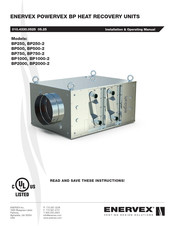 ENERVEX POWERVEX BP Installation & Operating Manual