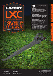Cocraft MJ-BL-0001 Original Instructions Manual
