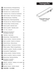 Hans Grohe ShowerTablet Select 700 13184400 Instructions For Use/Assembly Instructions