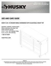 Husky HOLC5210B1OD Use And Care Manual