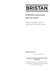 Bristan GLL RAPSNK3 C Installation Instructions And User Manual