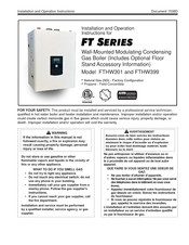 Laars FTHW301 Installation And Operation Instruction Manual