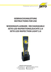 Seto LED INSPECTION LIGHT 2.0 Instructions For Use Manual