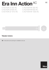 Nice E SMART SI 332 AC Instructions And Warnings For Installation And Use