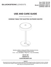 GLUCKSTEIN ELEMENTS 1001 748 107 Use And Care Manual