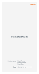 Bartec Pixavi Phone Quick Start Manual