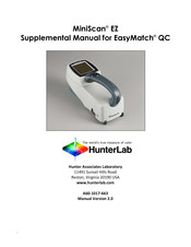 HunterLab MiniScan EZ Supplemental Manual
