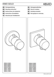 KEUCO IXMO SOLO 59554 010001 Mounting Instruction