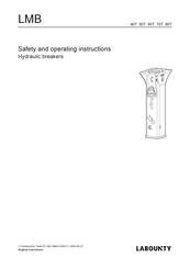 Labounty LMB Safety And Operating Instructions Manual