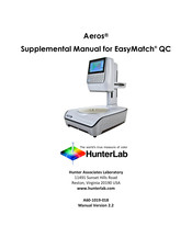 HunterLab Aeros Supplemental Manual