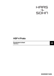 HAAS + SOHN HSP 4 Prato Equipment Sheet
