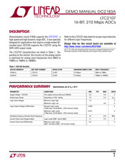 Linear Technology 2183A-B Demo Manual