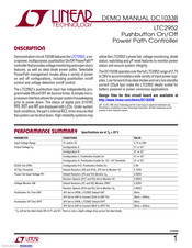 Linear Technology DC1033B Demo Manual