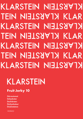Klarstein Pro Fruit Jerky 10 Manual