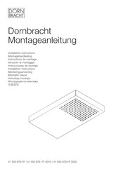 Dornbracht JUST RAIN 415 50 979 85 Installation Instructions Manual