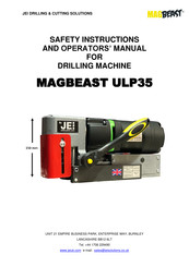 JEI DRILLING & CUTTING SOLUTIONS MAGBEAST ULP35 Operator's Manual
