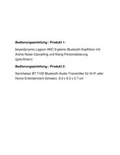 Beyerdynamic LAGOON ANC Manual