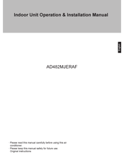 Haier AD482MJERAF Operation & Installation Manual