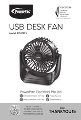 PowerPac PPUF223 Manual