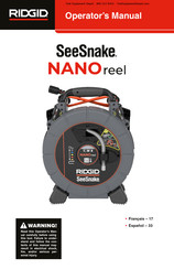 Emerson RIDGID SeeSnake NANOreel Operator's Manual