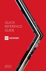 Toyota 4RUNNER 2022 Quick Reference Manual