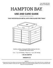 HAMPTON BAY FHTS80233 Use And Care Manual