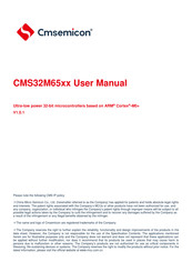 Cmsemicon CMS32M65 Series User Manual