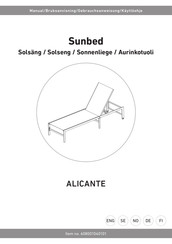 RUSTA ALICANTE 608001040101 Manual