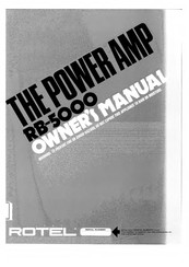 Rotel RB-5000 Owner's Manual