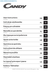 Candy Hornos Moderna Black FMBC A825S E0 User Instructions