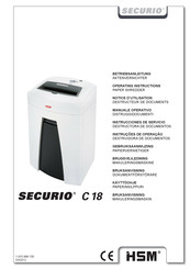 HSM securio C18 Operating Instructions Manual