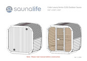 saunalife Cube Luxury Series Manual