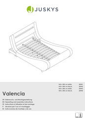 Juskys Valencia 28943 Operating And Assembly Instruction Manual