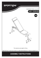 SPORTNOW A91-339V00 Assembly Instructions Manual