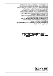 DAB NGPANEL Instruction For Installation And Maintenance