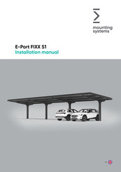 Mounting Systems E-Port FIXX S1 Installation Manual