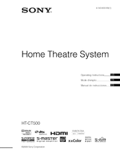 Sony HT-CT500 Operating Instructions Manual
