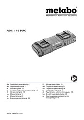 Metabo ASC 145 DUO Original Instructions Manual