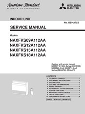 Mitsubishi Electric American Standard NAXFKS18A112AA Service Manual