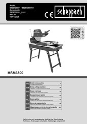 Scheppach 59067089969 Translation Of Original Instruction Manual
