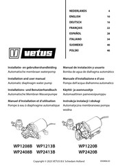 Vetus WP1213B Installation And User Manual