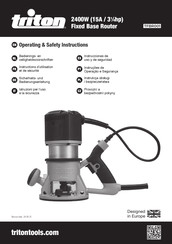 Triton TFBR001 Operating/Safety Instructions Manual