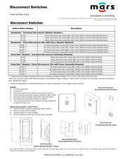 Mars LPV2108-2U-OB Manual