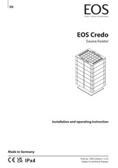 EOS Credo Installation And Operating Instruction