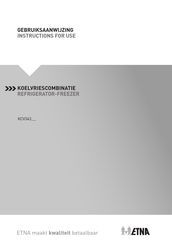 ETNA KCV343WIT/E01 Instructions For Use Manual