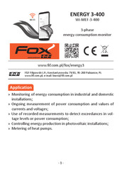 F&F FOX ENERGY 3-400 Manual